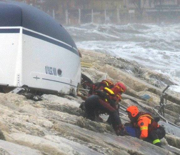 naufragio Porto di Rimini soccorsi