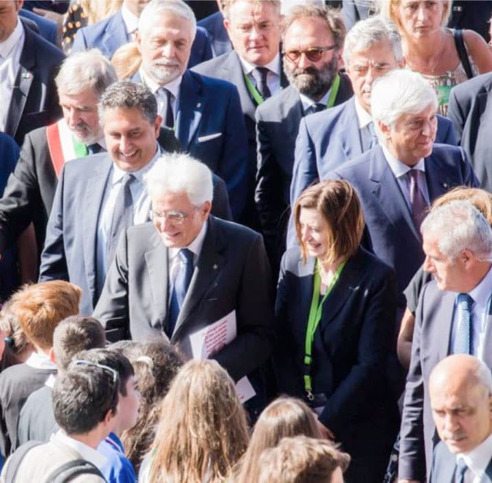 Presidente Sergio Mattarella al Salone di Genova