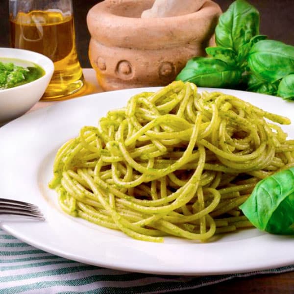 spaghetti al pesto genovese