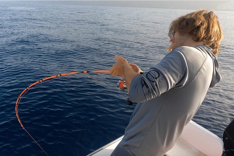 pesca in verticale con le gomme