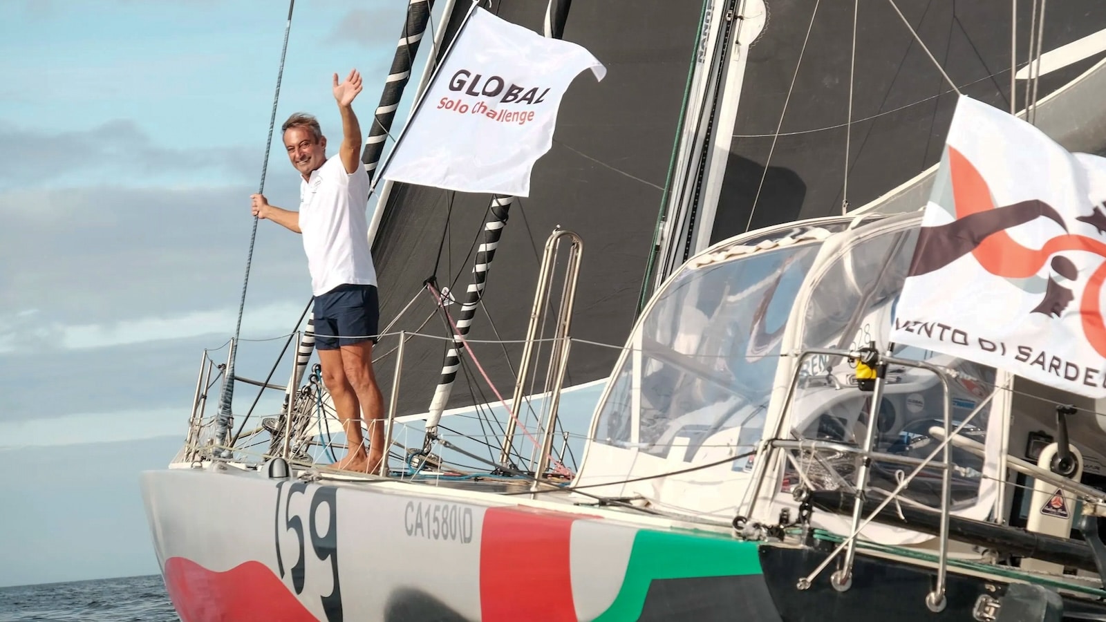 Andrea Mura alla Global Solo Challenge